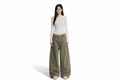 Pantalones vaqueros holgados e informales para mujer gris