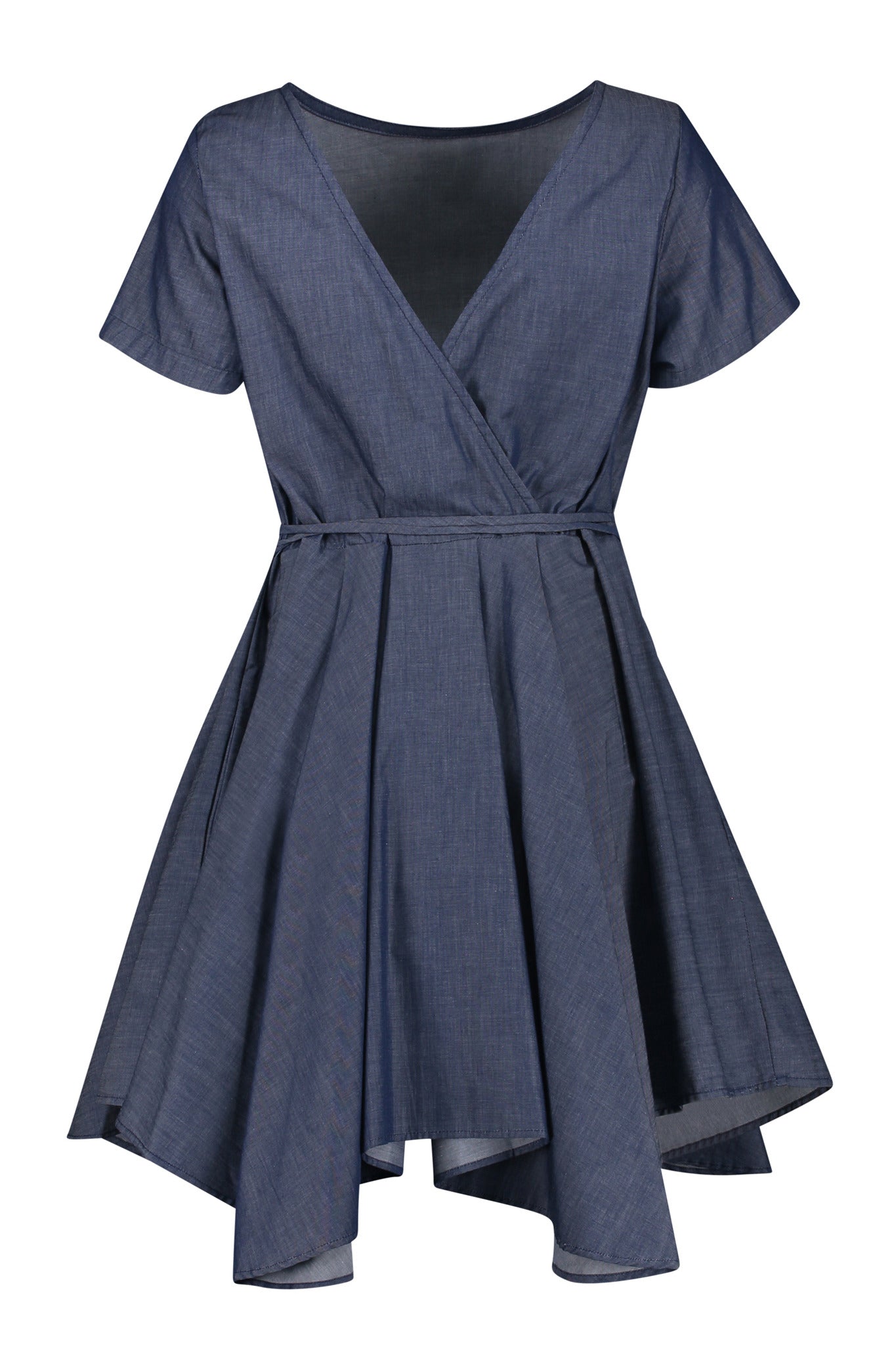 Bañador Open Back Pleated Cotton Dress