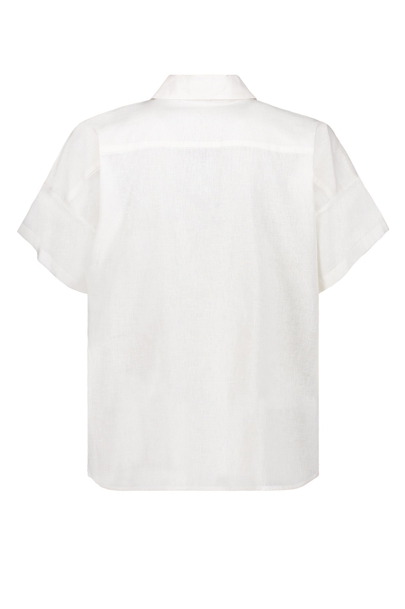 Bismuth Short Sleeved Linen Blend Shirt