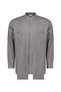 Iodine Front Pocket Washed Linen Shirt