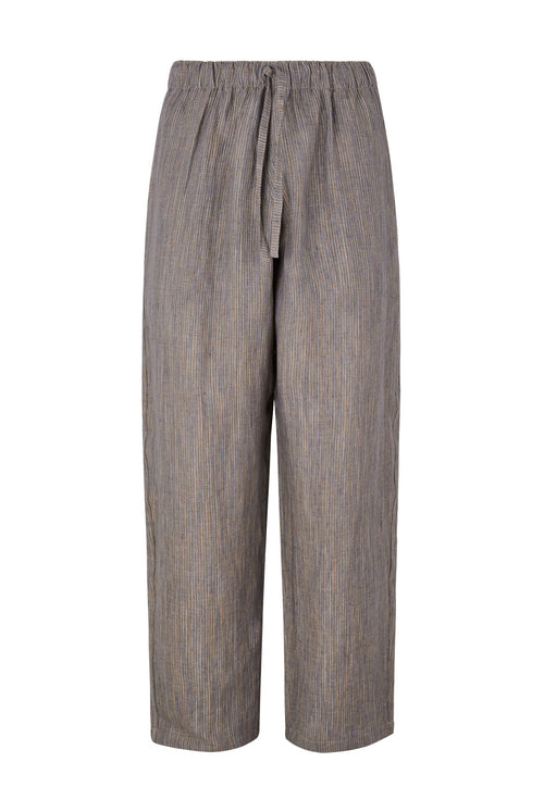 Ander Striped Linen Elastic Waist Pants