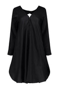 Savannah Linen-Blend Open Back Shirt Dress
